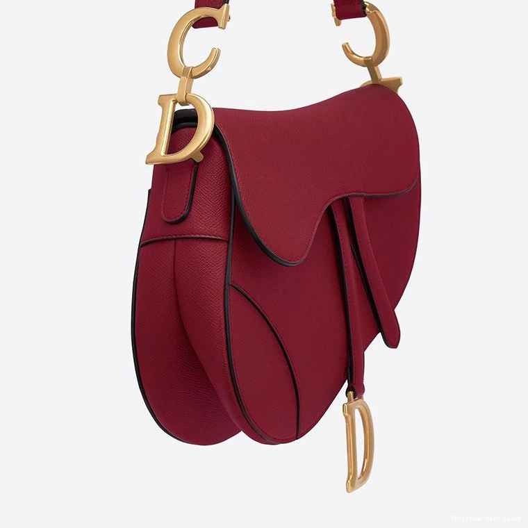 Cheap Red Saddle Grained Bag Dior Calfskin 0709 Luxury